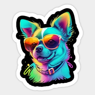 Cool Chihuahua Paint Colors Sticker